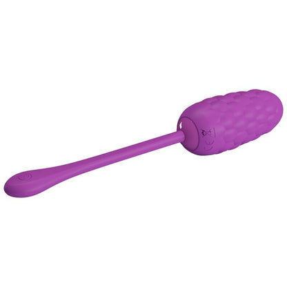 Pretty Love - Vibrating Egg With Purple Rechargeable Marine Texture