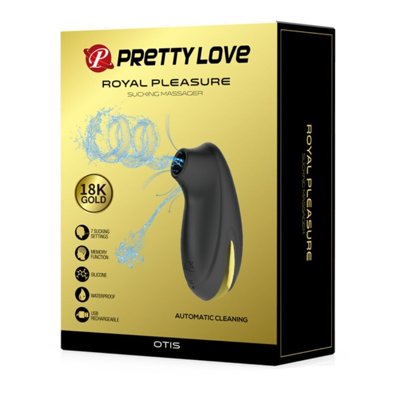 Pretty Love - Black Rechargeable Luxury Suction Massager