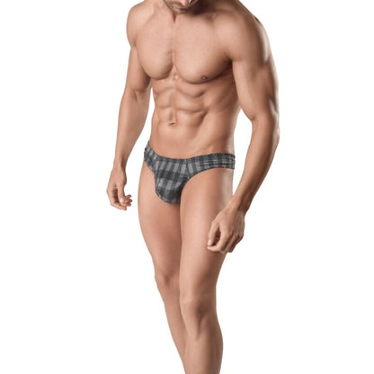 Anais Men Aegis String is a stylish gray checkered thong for men. High-quality materials, perfect fit, and seductive design ensure unmatched comfort and confidence.1