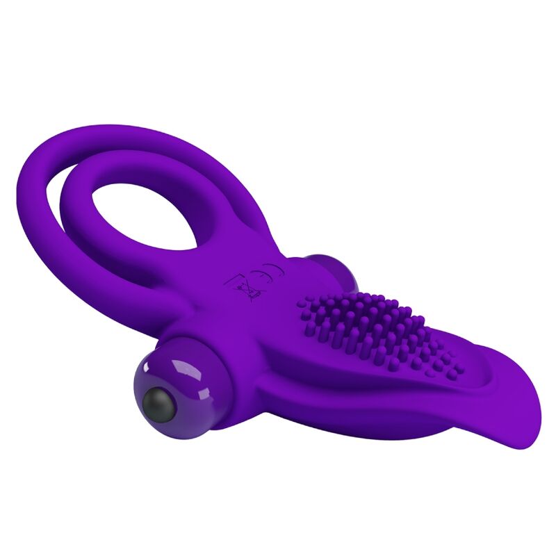 Pretty Love - Purple Vibrating Penis Ring