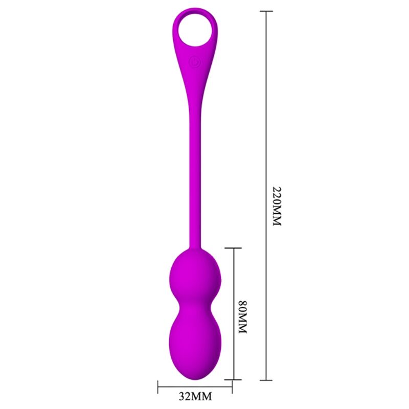 Pretty Love - Elvira Rechargeable Vibrating Balls Purple