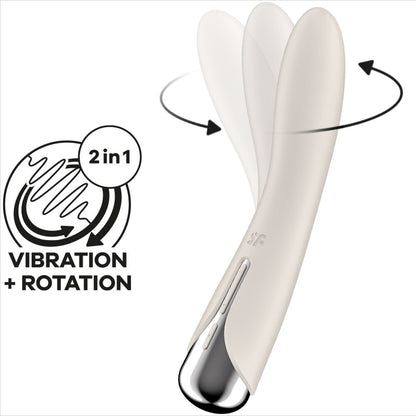 Satisfyer - Spinning Vibe 1 G-Spot Beige Rotator Vibrator