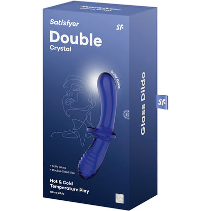 Satisfyer - Double Crystal Dildo Blue