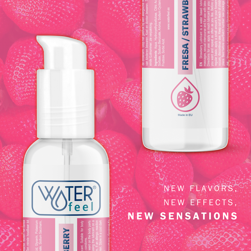 Waterfeel - Strawberry Water Based Lubricant 175 Ml