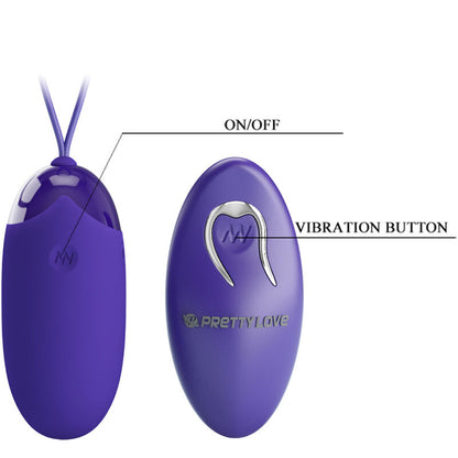 Pretty Love - Berger Youth Violating Egg Remote Control Violet