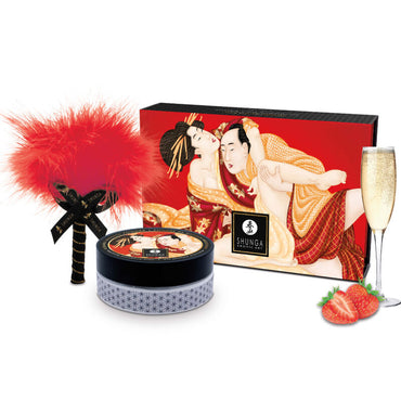 SHUNGA - Strawberry Edible Massage Powder Kit by DelighToys
