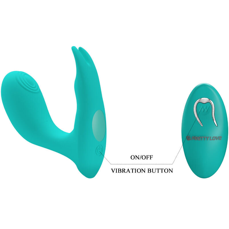 Pretty Love - Idabelle Vibration & Pulsation Remote Control Blue