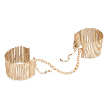 DelighToys - Bijoux – Désir Métallique Golden Metal Mesh Handcuffs by DelighToys