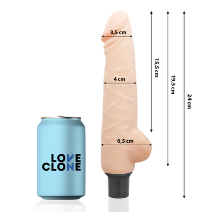 Loveclone - Harald Self Lubrication Vibrator 24 Cm -O- 4 Cm