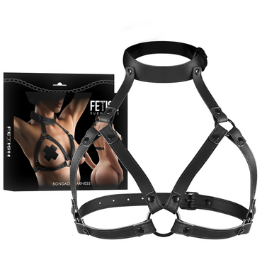 FETISH SUBMISSIVE - Adjustable Chest and Neck Harness by DelighToys