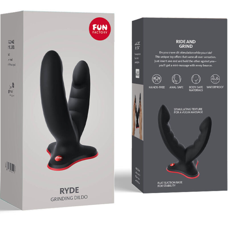 Fun Factory - Ryde Double Dildo & Massager Black