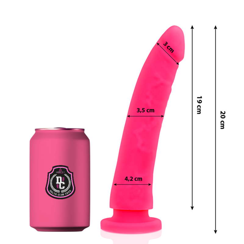 Delta Club - Toys Pink Dildo Medical Silicone 20 Cm -O- 4 Cm