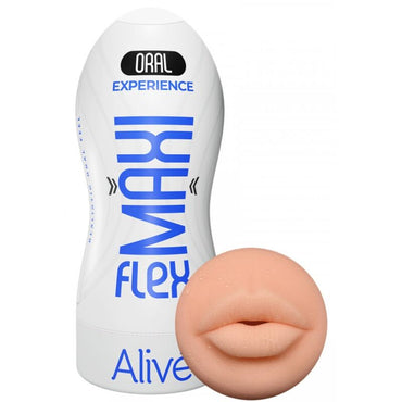 Enhance solo play with the Alive Flex Male Masturbator Oral. Featuring a realistic oral design, flexible, body-safe TPE, and a large size for lifelike satisfaction and intense sensations.1