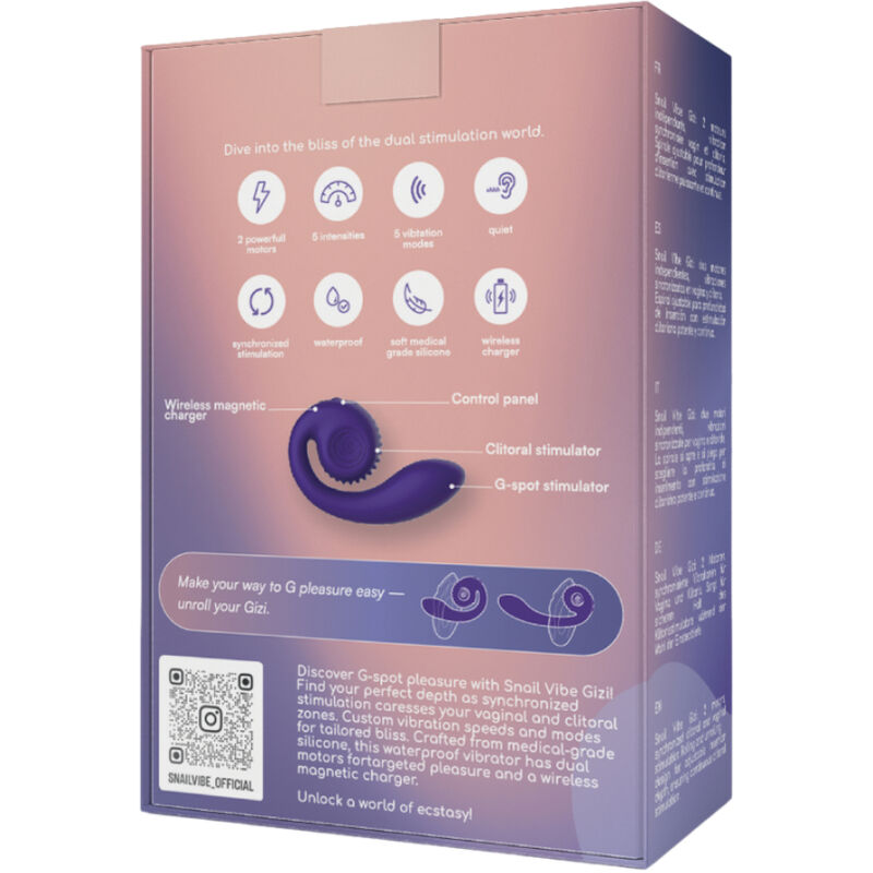 Snail Vibe - Gizi Dual Stimulator Purple