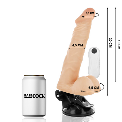 Basecock - Realistic Articulable Remote Control Flesh 20 Cm -O- 4.5 Cm