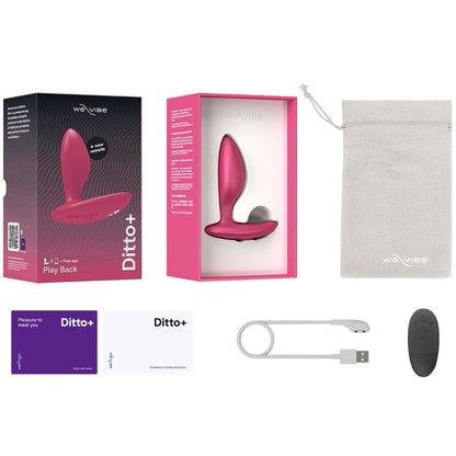 We-Vibe - Ditto+ Anal Plug Vibrator Pink