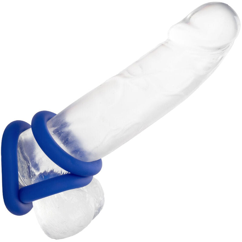 Explore intense pleasure with the Admiral Cock Ring Set Blue. This 3-piece liquid silicone set provides graduated support, enhancing stamina and sensitivity for ultimate satisfaction.3