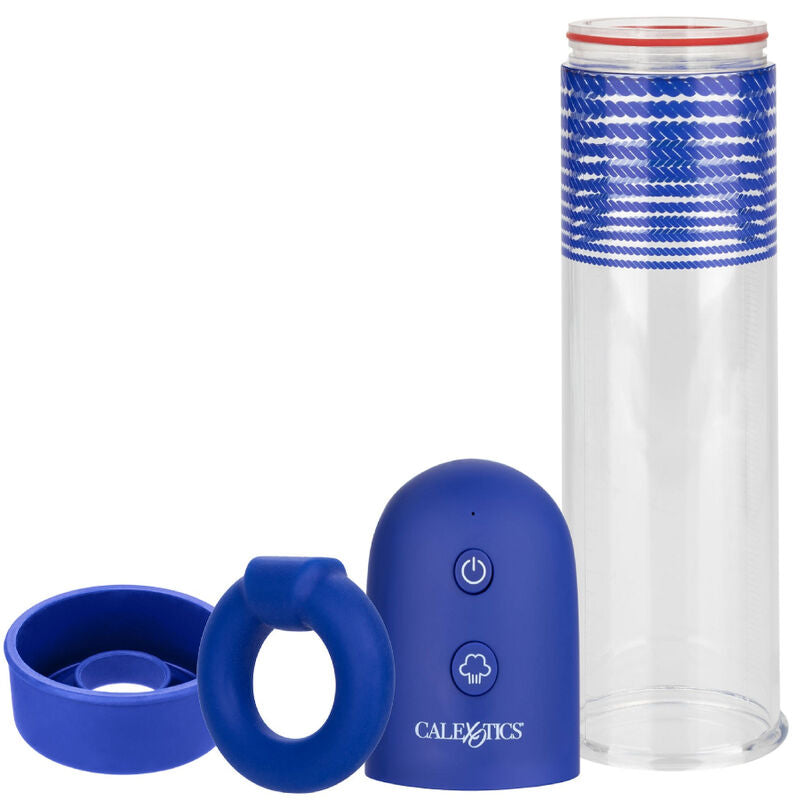 Boost stamina with the Admiral Rechargeable Erection Pump Kit. Featuring powerful suction, a liquid silicone enhancer ring, and USB rechargeability, this kit amplifies size and endurance.2