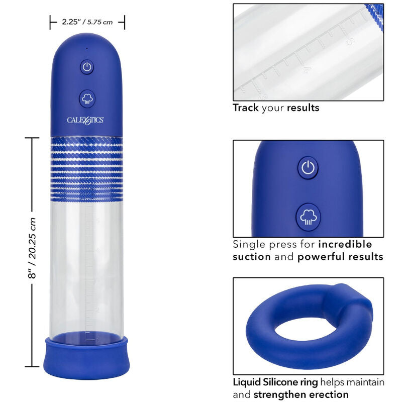 Boost stamina with the Admiral Rechargeable Erection Pump Kit. Featuring powerful suction, a liquid silicone enhancer ring, and USB rechargeability, this kit amplifies size and endurance.4