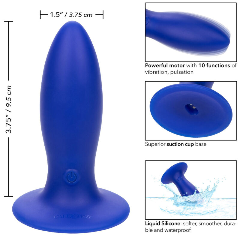 Discover ultimate satisfaction with Admiral Torpedo Anal Plug Vibrator. Liquid silicone, 10 functions, suction cup base, waterproof, and USB rechargeable for versatile pleasure.34