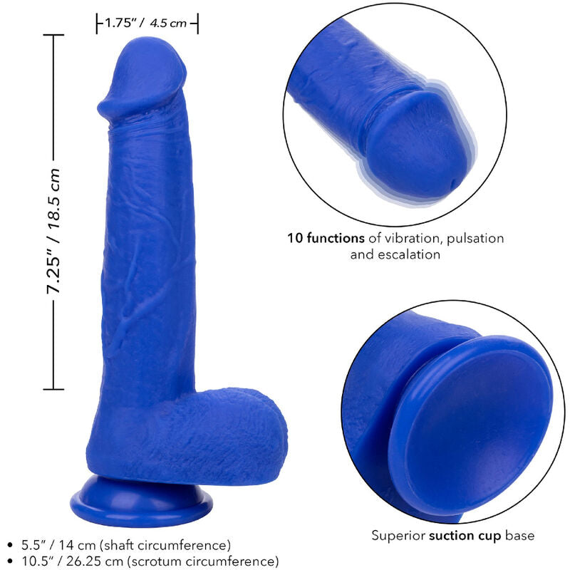 Experience intense pleasure with the Admiral Captain Realistic Dildo Vibrator. Featuring lifelike details and a powerful motor, this body-safe silicone vibrator offers realistic sensations.4