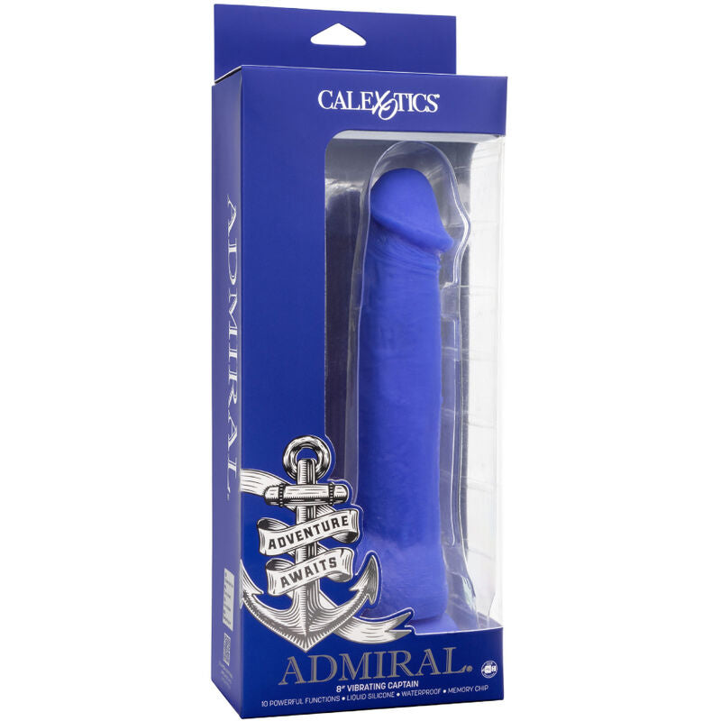 Experience intense pleasure with the Admiral Captain Realistic Dildo Vibrator. Featuring lifelike details and a powerful motor, this body-safe silicone vibrator offers realistic sensations.5