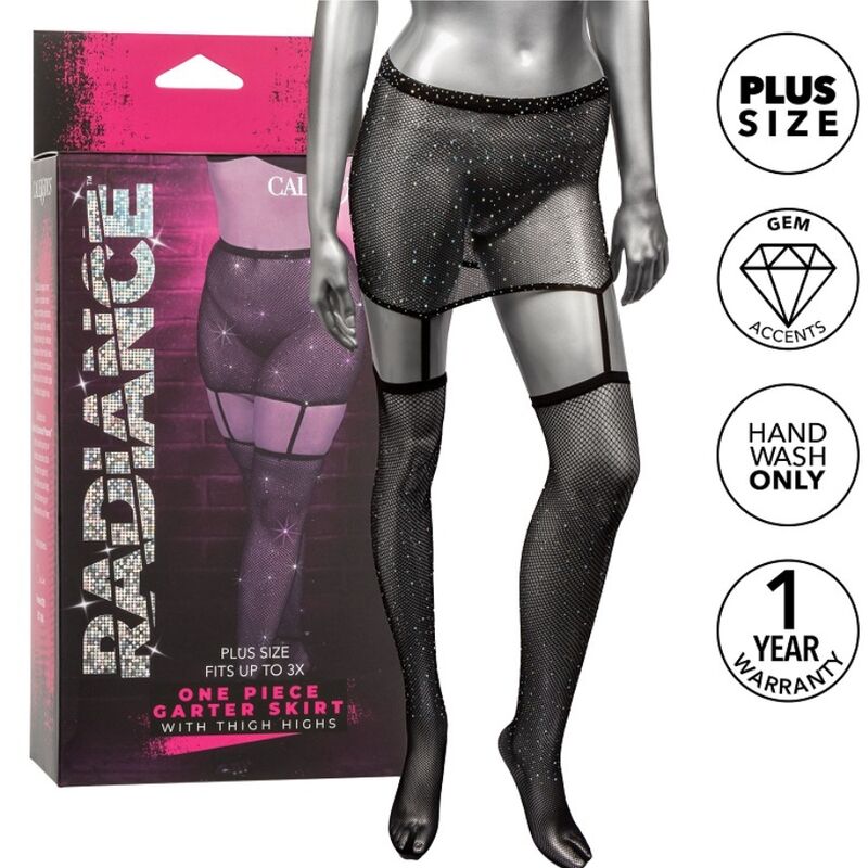 Radiance - Garter Skirt Thigh Highs Plus Size