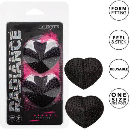 Radiance - Heart-Shaped Jewel Nipple Shields