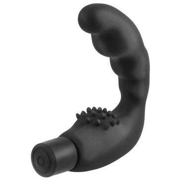 Experience prostate and perineum stimulation with the Anal Fantasy Vibrating PSpot Massager. Elite™ silicone, curved shaft, and whisper-quiet vibrations for ultimate pleasure.2