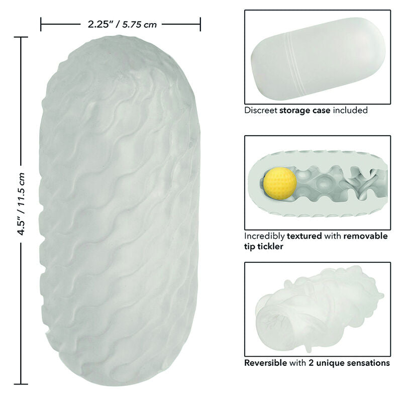 California Exotics - Boundless Reversible Squishy Ball Stroke Grey