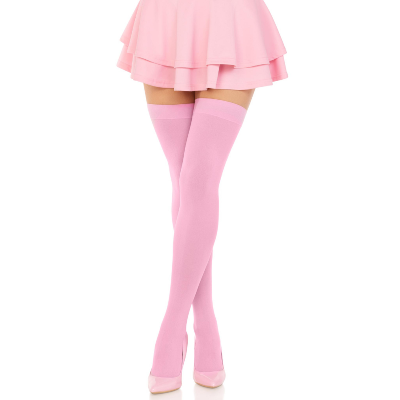 Leg Avenue - Nylon Thigh Highs Pink