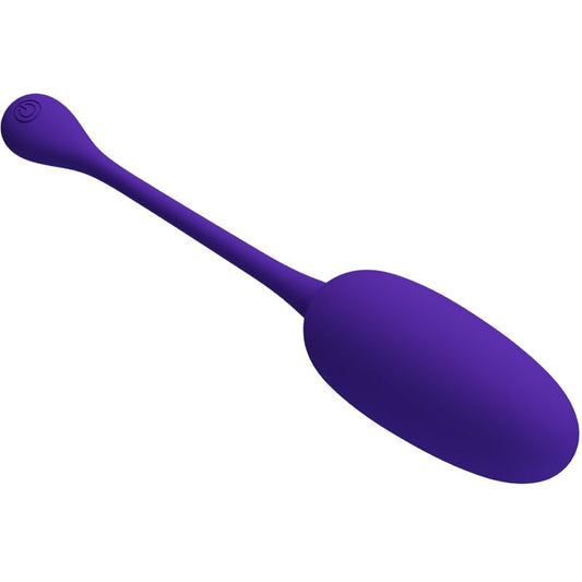 Pretty Love - Knucker Purple Rechargeable Vibrating Egg