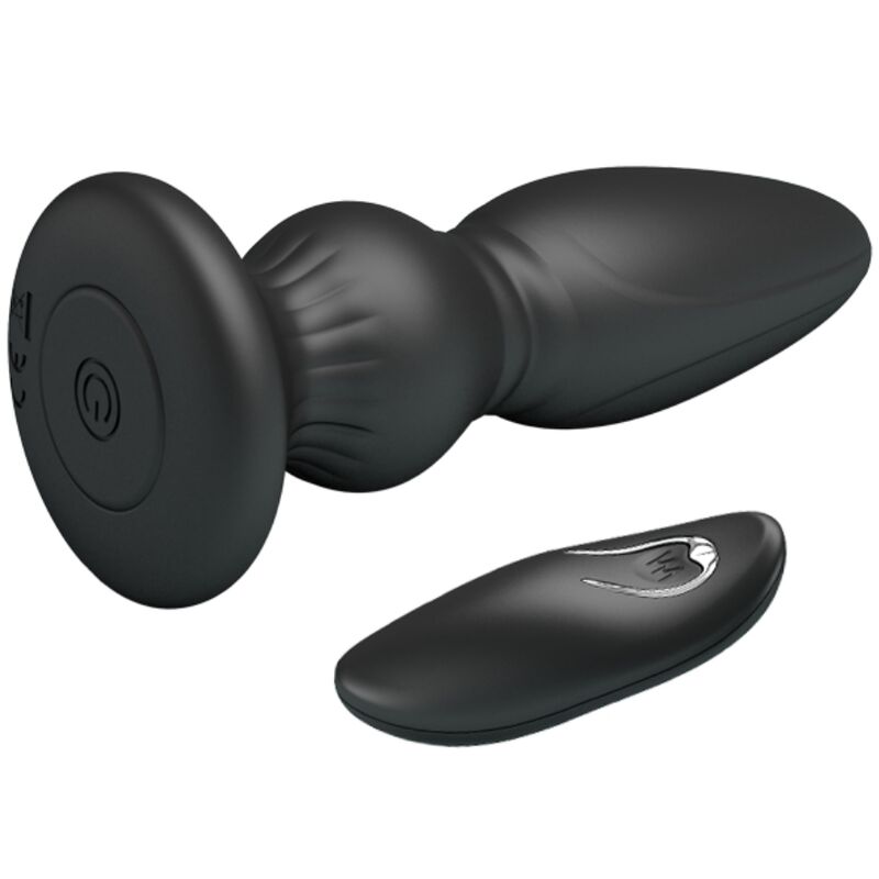 Mr Play - Powerful Vibrator Remote Control Anal Plug Black