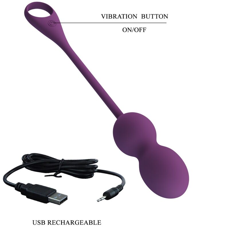 Pretty Love - Elvira Kegel Balls App Remote Control Purple