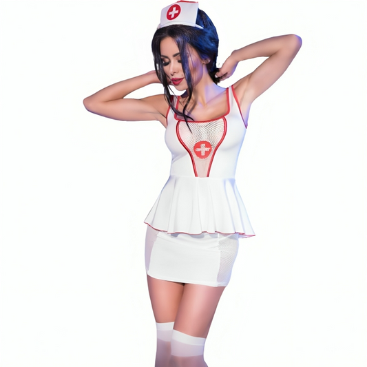 Chilirose - Cr 4160 Costume Nurse Top & Skirt S/M