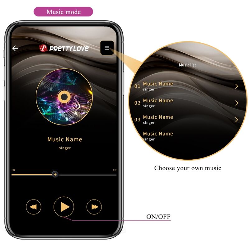 Pretty Love - Billy Vibration Remote Control Purple - Free App