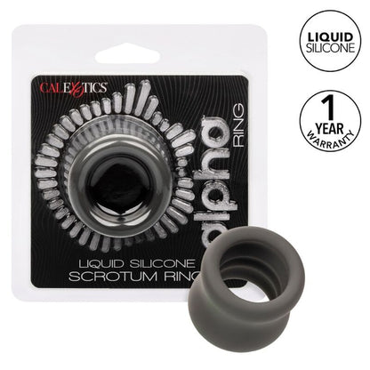 California Exotics - Alpha Scrotum Stretching Ring Black