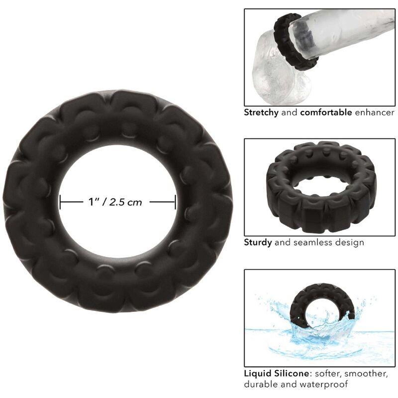 California Exotics - Alpha Prolong Tread Ring Black