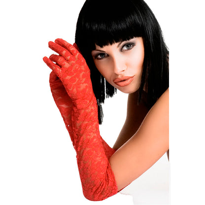 Chilirose CR 3071 lace evening gloves in black