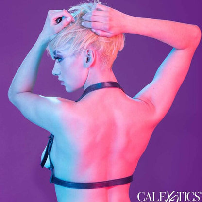 California Exotics - Euphoria Halter Buckle Harness Black