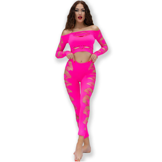 Chilirose - Cr 4632 Top & Pant Fuchsia S/L