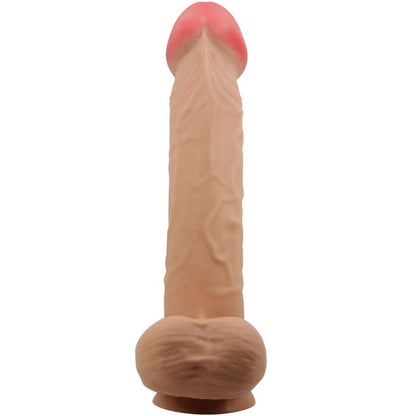 Pretty Love - Sliding Skin Series Realistic Dildo With Sliding Skin Suction Cup Flesh 26 Cm