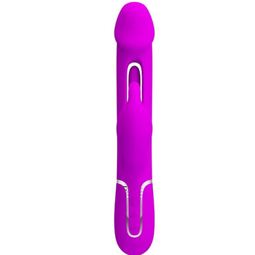 Pretty Love - Kampas Rabbit 3 In 1 Multifunction Vibrator With Tongue Violet