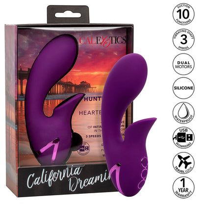 California Exotics - Huntington Beach Heartbreaker Stimulator & Sucker Purple By California Dreaming