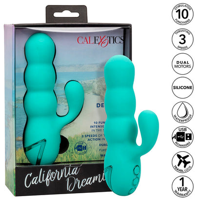 California Exotics - Del Mar Diva Vibrator Rabbir Aqua Green By California Dreaming