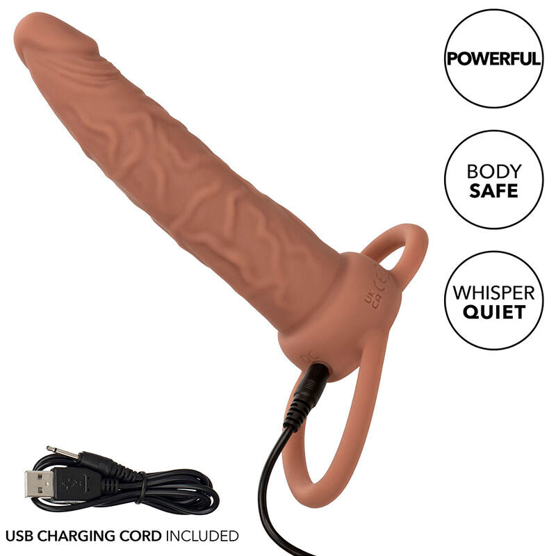 California Exotics - Performance Maxx Rechargable Dual Penetrator Brown Skin