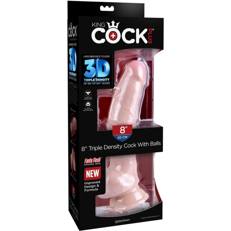 King Cock - Triple Density Dildo 18.4 Cm