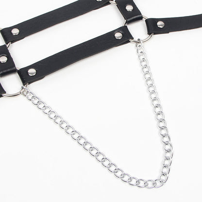 Subblime - Harness With Straps And Chaindetails One Size