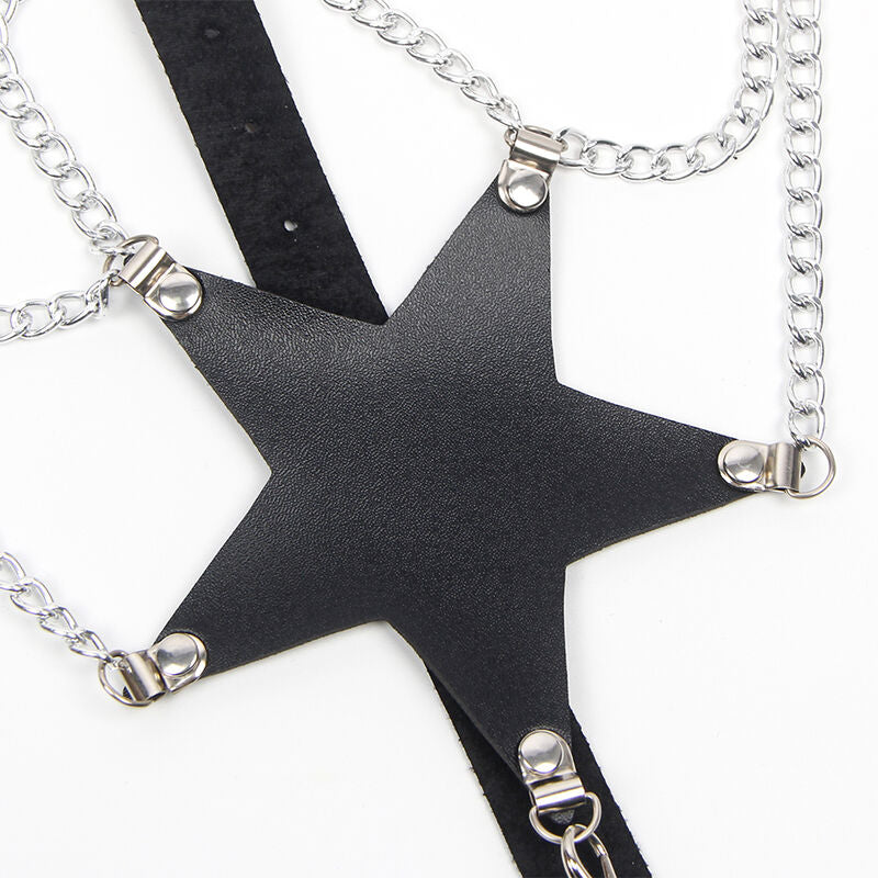 Subblime - Full Body Harness With Star Chaindetail One Size