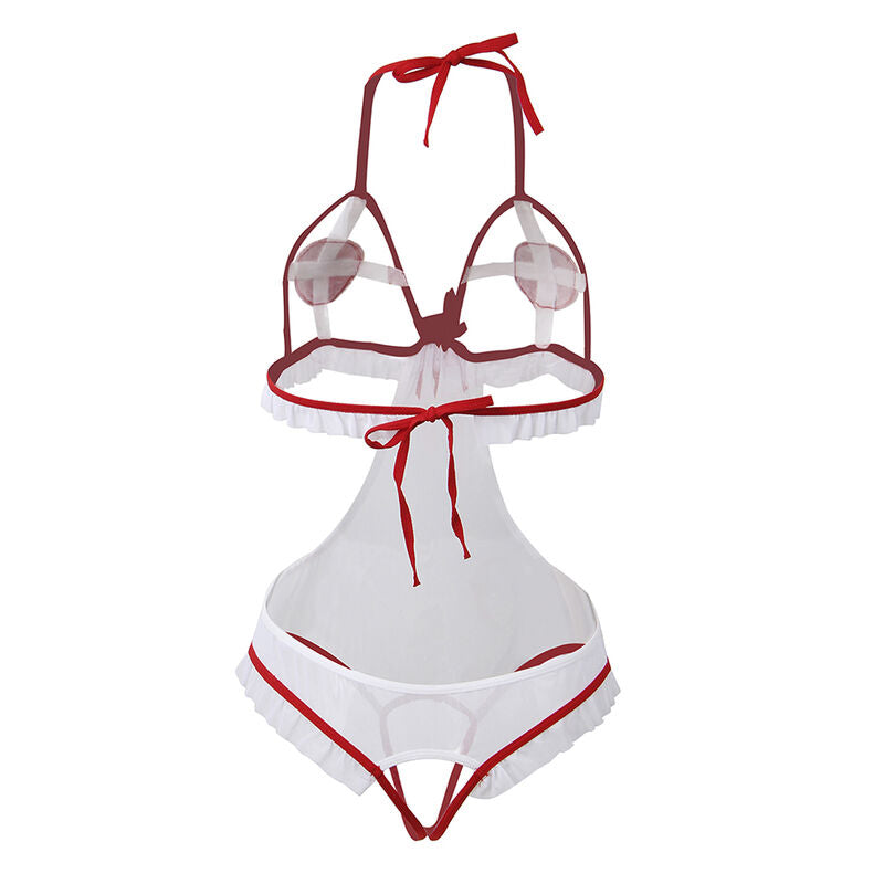 Subblime - Sexy Crotchless Nurse Costume L/Xl